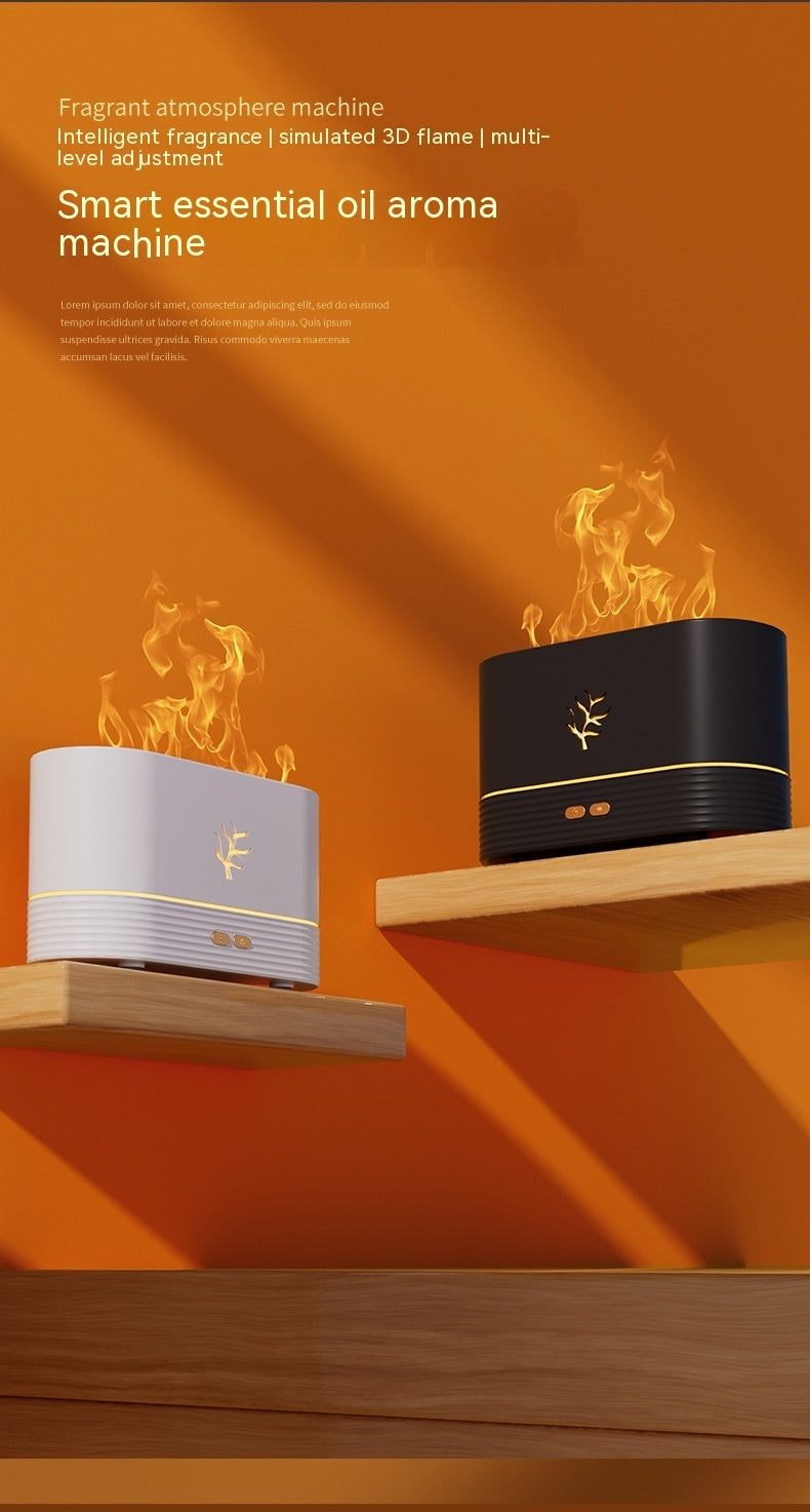 HumidiFire Aromatherapy Flam Ultrasonic Diffuser