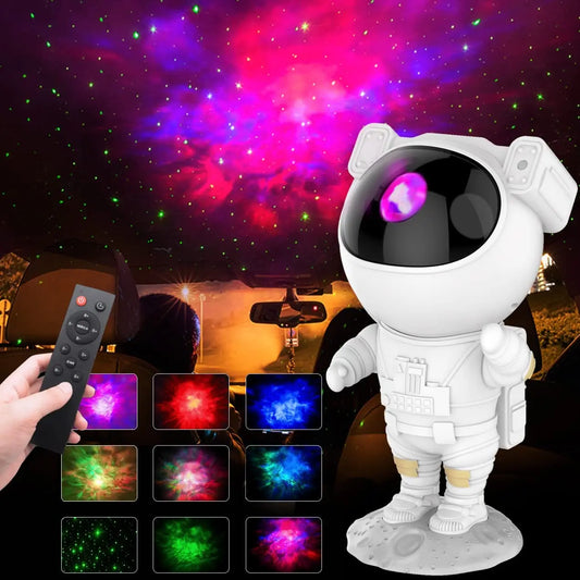 Astronaut Galaxy Night Light Stars Projector