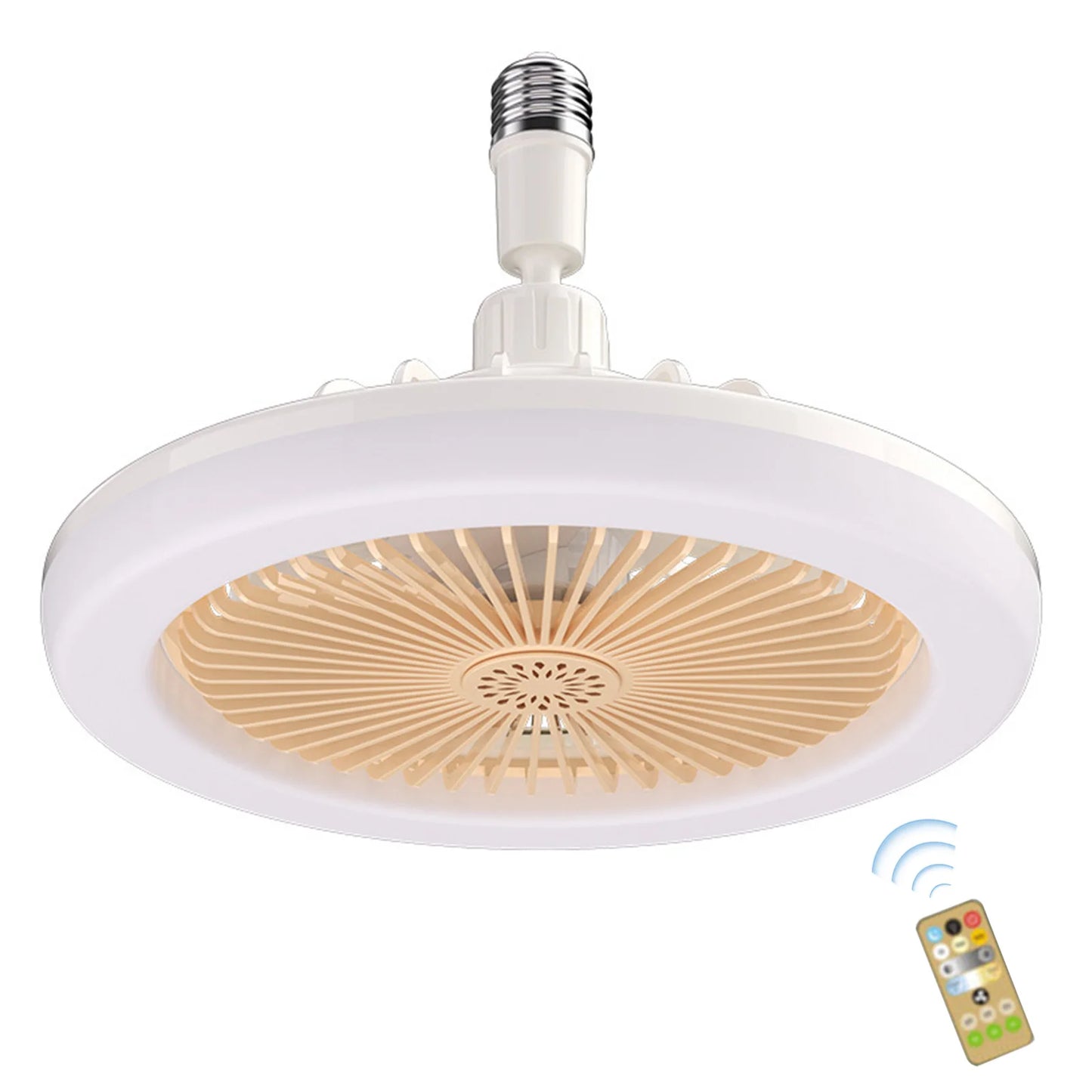 360 Rotating Smart Ceiling Fan Multicolor Led Light