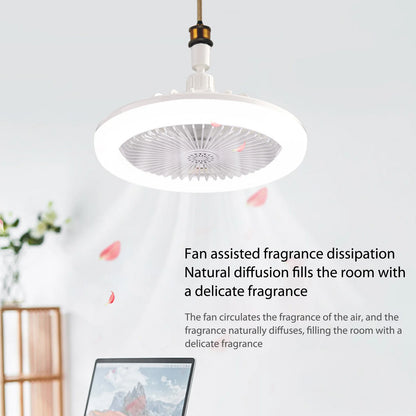 360 Rotating Smart Ceiling Fan Multicolor Led Light