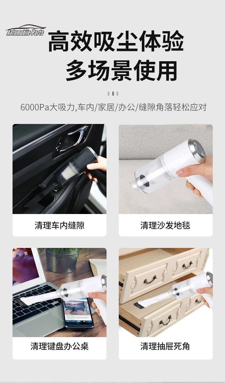 Mini Handheld Powerful Car Vacuum Cleaner